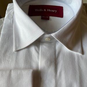 Dress Shirt with concealed buttons and French Cuff